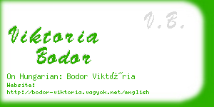 viktoria bodor business card